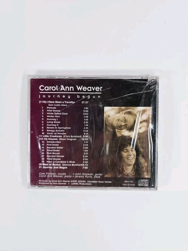 Carol Ann Weaver CD JOURNEY BEGUN, CATE FRIESEN VOCALIST - Imagem 2 de 4