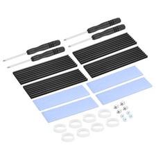 4 Pcs M.2 2280 Nvme SSD Heatsink Kit 70x22x3mm Laptop Memory Heatsink Black