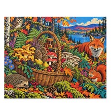 Autumn Woodland Harvest Puzzle 500 piece