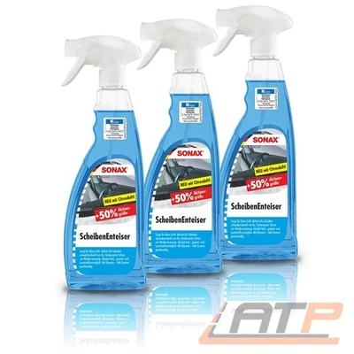 3x 750ml SONAX SCHEIBENENTEISER SCHEIBEN ENTEISER SPRAY ENTEISERSPRAY DEFROSTER - Bild 1 von 3