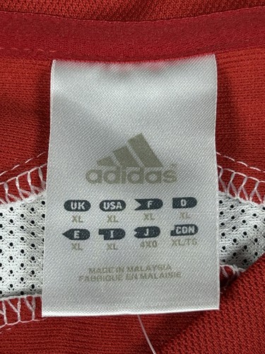 Adidas Climacool Soccer Football Jersey Long Sleeve Red White Men’s Size XL NWT - Picture 9 of 12
