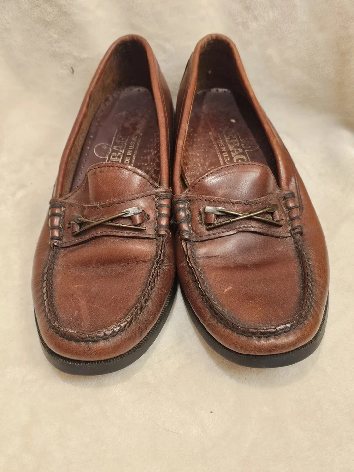 Sebago Penny Loafers Women's Size 8M Brown Shoes USA Made 43-552 Pre-owned  - Image 2 of 4