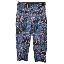 Sweaty Betty Women's Zero Gravity Leggings High Rise XS/Small Cropped Neon Palm