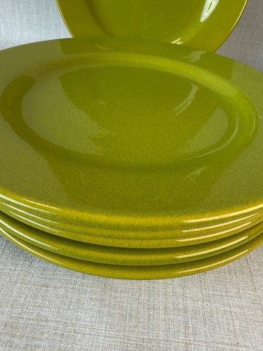 Waechtersbach Dinner Plates (6) Fun Factory Freestyle Kiwi Green Glossy Germany - Picture 9 of 9