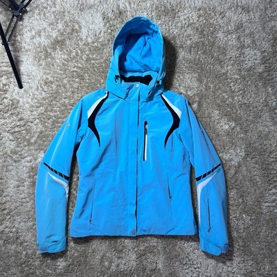 Descente Blue Ski Jacket Warm Insulated Women Size 40