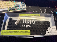 Tippy Type Long Nail Keyboard Cover Cotton Candy Black Apple Compatible NO CASE