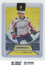 2021-22 Upper Deck Credentials Yellow Evgeny Kuznetsov /299 #37 Washington