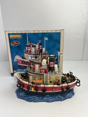 Lemax Village Collectible Salty the Tug boat 94990 w/ Original Box