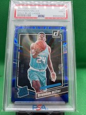 2023  Donruss Rated Rookie Brandon Miller #226 Holo Blue Laser /49 Psa 9 Pop 12