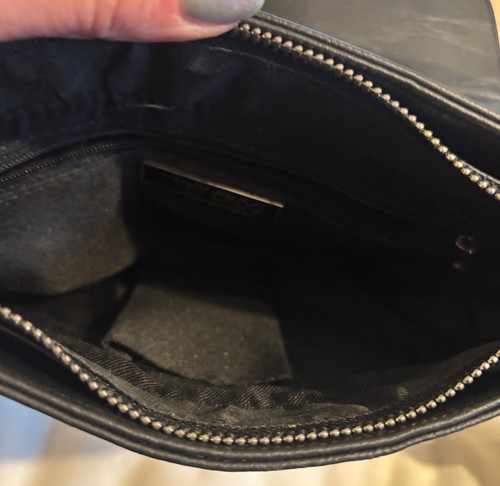 Jimmy Choo Ramona Black Leather Small, Shoulder / Hand Bag silver color trim - Picture 3 of 7