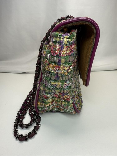 Borsa a tracolla Patricia Nash viola scuro Lorenza patta paillettes catena boucle P50654 - Foto 4 di 9