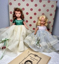 Vintage Nancy Ann Storybook Bisque Dolls Lot Of 2 With Box  Leaflet