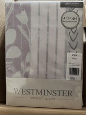 Biber-Bettwasche 1,35 x 2,00 cm Westminster 4tlg. Mehrfarbig 172150-077