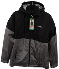 Eddie Bauer Boys 3-in-1 Jacket Black Sz. XL Waterproof Shell Removable Liner New