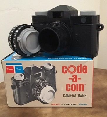 Tupperware Toys Code-a-coin Camera Bank Vintage Toy