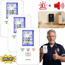 5PC Steadfast haven co detector, 4-in-1 Detector with HD Screen, Home, Apartment