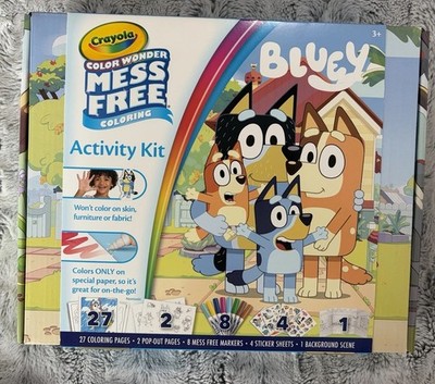 Crayola Color Wonder Bluey Mess Free Coloring Activity Kit Stickers Markers NEW