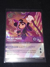 Lorcana Mickey Mouse Wayward Sorcerer 208/204 ENCHANTED The First Chapter - Mint