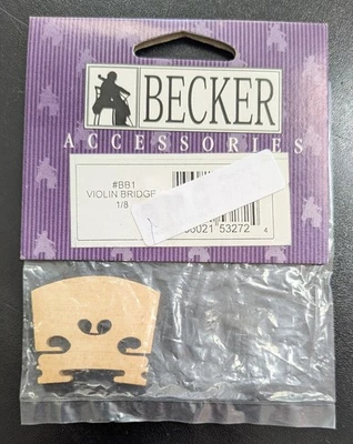 Becker Violin Bridge 1/8 -FREE Shipping- - Image 1 of 3