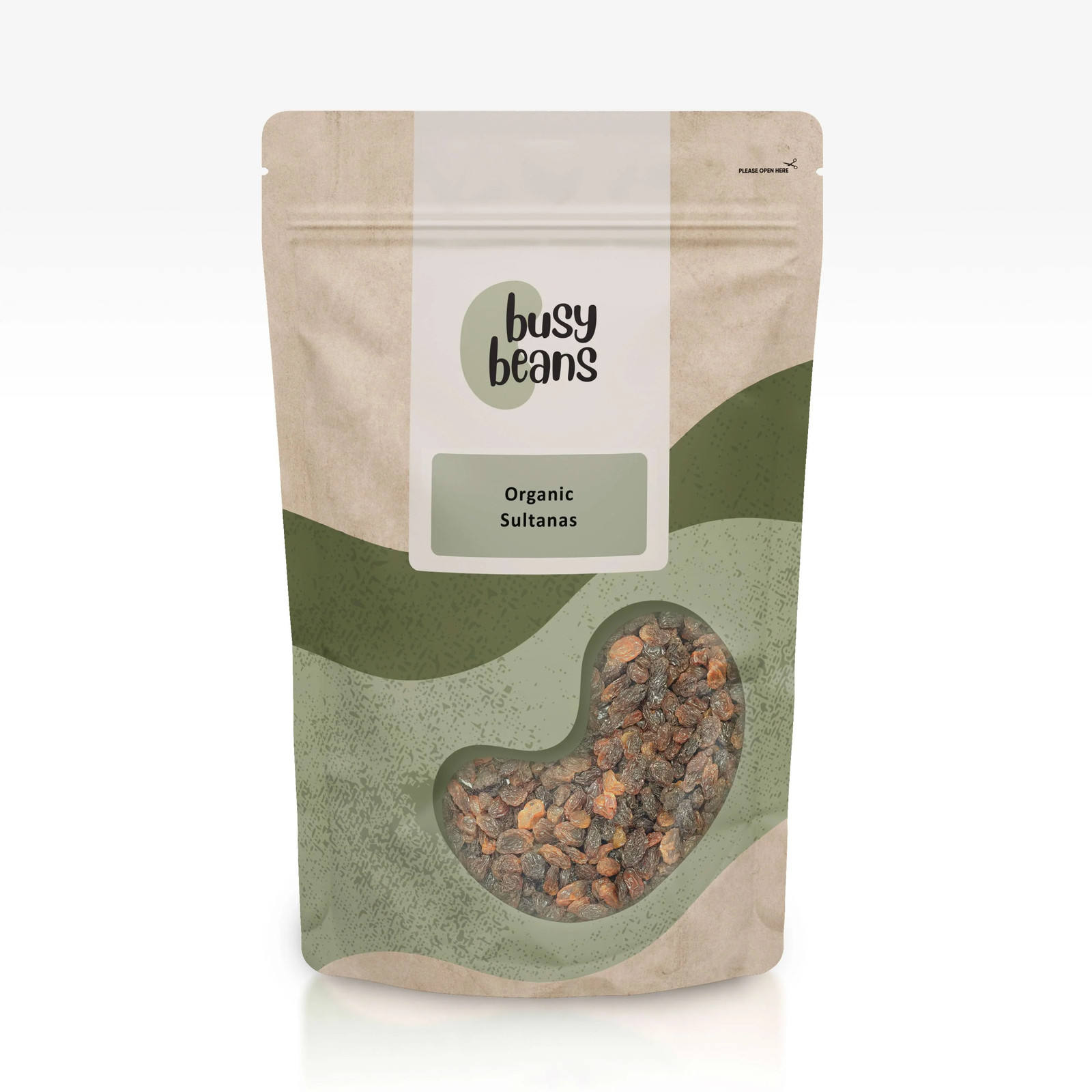 Organic Sun Dried Sultanas -Certified Organic- by Busy Beans Organic (250g)