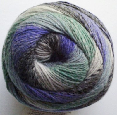 57,50  /kg -  Großknäul 200g, Lucky Soft,Gründl,anthrazit-hellgrau-grün-blau(05)