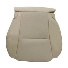 Front Left Driver Side Bottom Perforated Leather Seat Cover Compatible with Tan