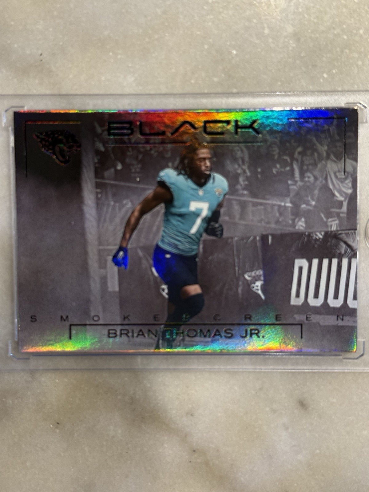 2025 Panini Black #14 Brian Thomas Jr. Smokescreen