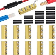 10PCS 6 AWG Wire Connector Nut Kit 80A 8 10 Gauge Square Splicing Brass