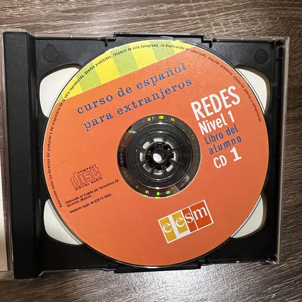 Vintage REDES Nivel 1 Español Para Extranjeros Libro Alumno CD Audio 1 Y 2 - Image 4 of 4