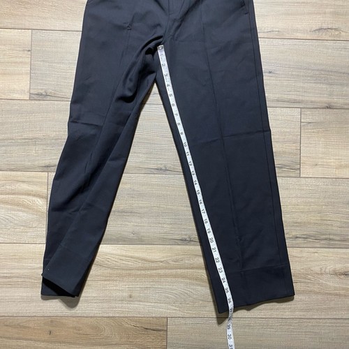 Club Monaco Enamel Ring Wool Blend Straight Leg Pants Size 0 Black Ankle Length - Picture 5 of 14
