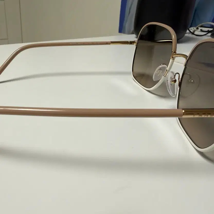 Prada Unworn Sunglasses Model SPR 67X Beige Gold Brown