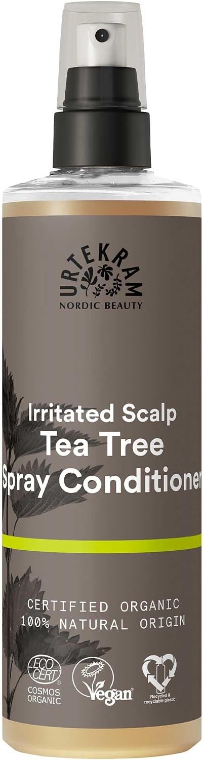 Urtekram Tea Tree Leave-In Conditioner Spray 250ml Irritated Scalp Detangling - Image 4