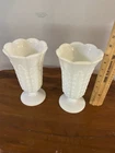 Vintage E.O.BRODY CO Large White Milk Glass Flower Fern Vase 9" M5200 Cleveland
