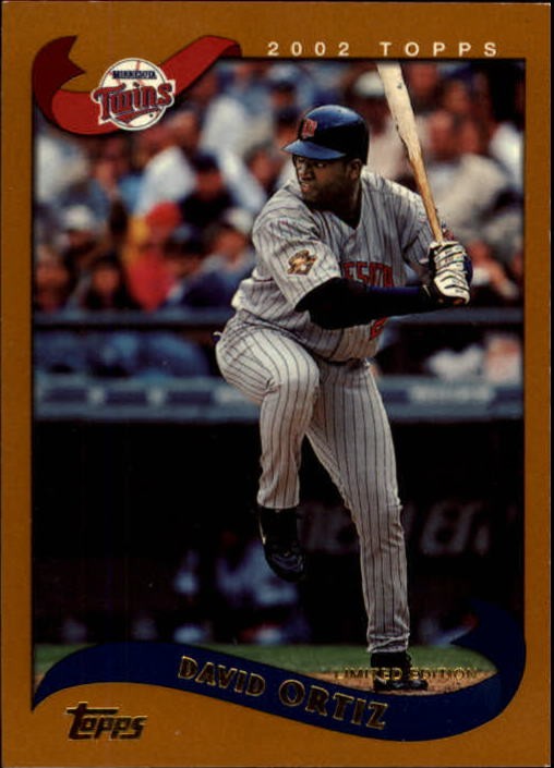 2002 Topps Limited Baseball Card #489 David Ortiz /1950