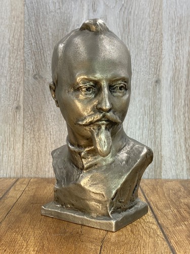 Felix Dzerzhinsky Metall Büste KGB Sowjetzeit UdSSR Statue Figur . Signiert. - Bild 13 von 16