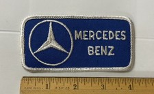 Mercedes Benz Auto Automobiles Logo 4 1/8  Long Embroidered Patch Badge