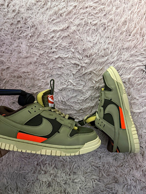Nike Dunk Jumbo Olive Herren Sportschuhe EU 41 Low Top Grün/Orange/Schwarz