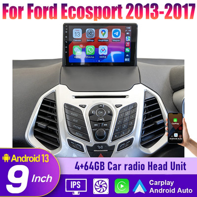 Camera Apple Carplay AndroidAuto Head Unit Car Radio For Ford Ecosport 2013-2017