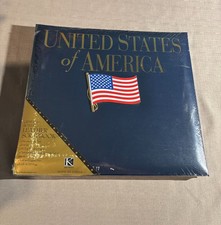 New United States of America US Flag Emblem Military Scrapbook Album 12x12 