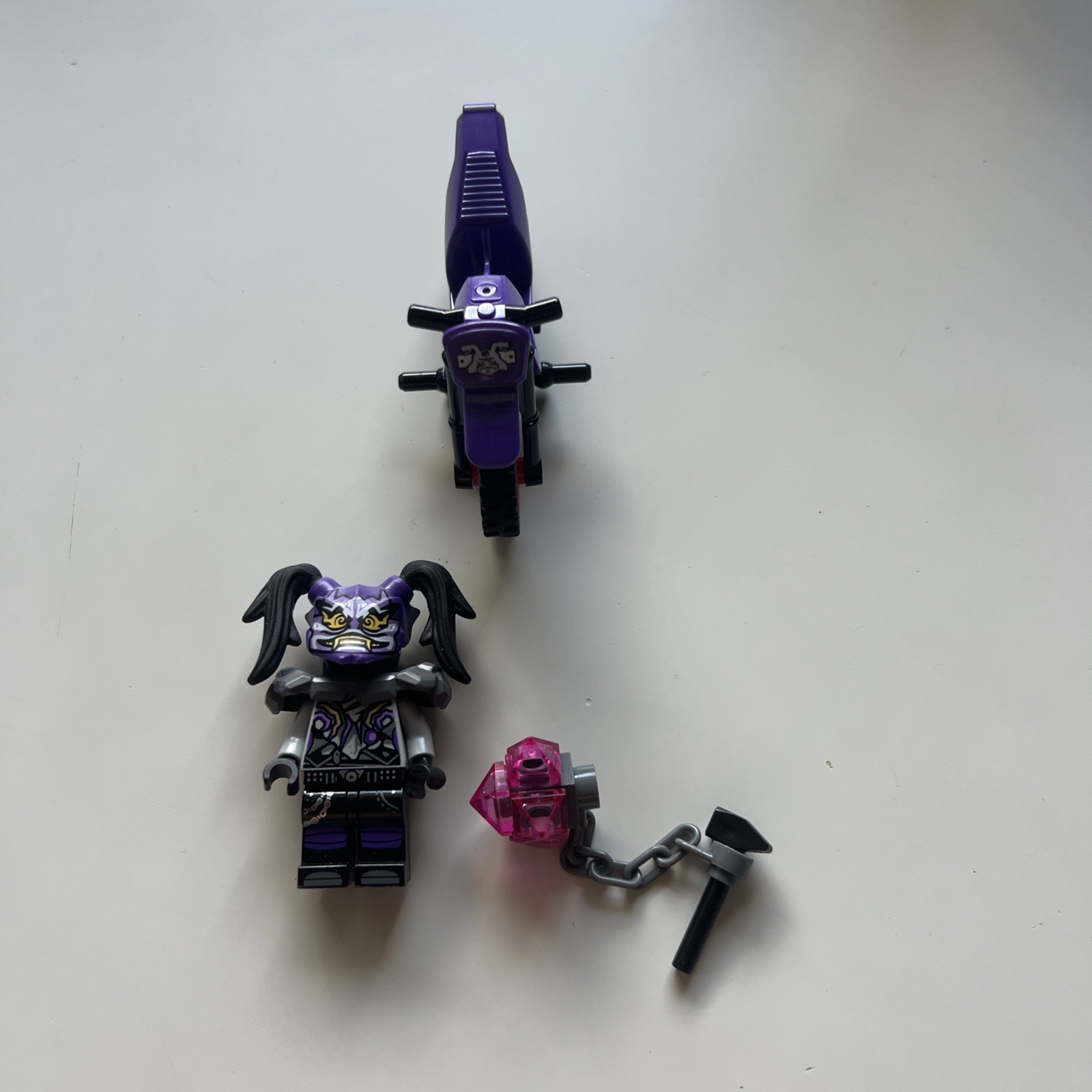 LEGO NINJAGO Ultra Violet njo0397 – Oni Mask of Hatred – Motorcycle from 70641