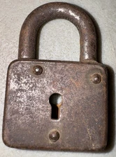 Vintage Brass Padlock Without Key