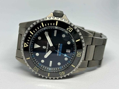 STEINHART Ocean One Titanium 500 Automatic Diver Watch 42mm Black TI #ME03