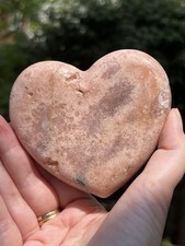 Large Brazilian Druzy Pink Amethyst Crystal Heart 350g AAA+ 14