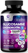 Glucosamine Chondroitin  MSM 2100mg - 3x Strength 120 Count Pack of 1 