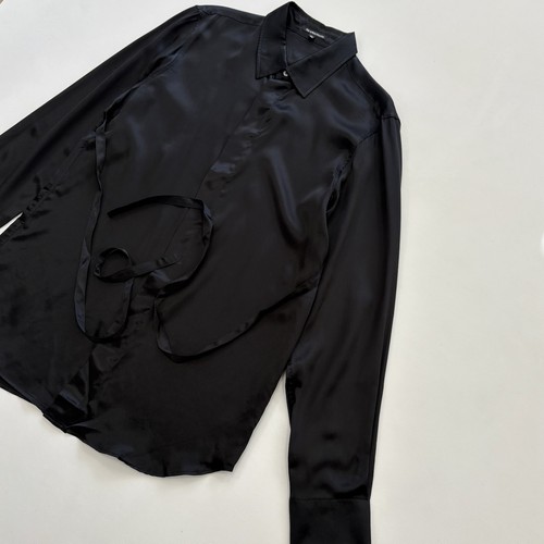 Camisa Ann Demeulemeester Negra Seda Correa Talla EU 38 / Mediana - Imagen 2 de 12