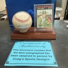 Rollie Fingers Signed Autographed Official Major League Baseball Signed Auto