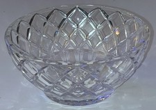 Vintage Lenox Full Lead Crystal 5  Diamond Bowl W/Certificate of Authenticity