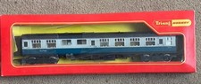 Tri-ang Hornby R727 Composite Coach Blue with Seats and R729 Blue Buffet Car