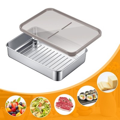 4er Set Aufschnittboxen Fresh Lebensmittel Aufbewahrungsbox mit Sichtdeckel