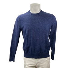 Banana Republic Premium Luxe Yarn Men's Navy Blue Crew Neck Sweater Top Size M